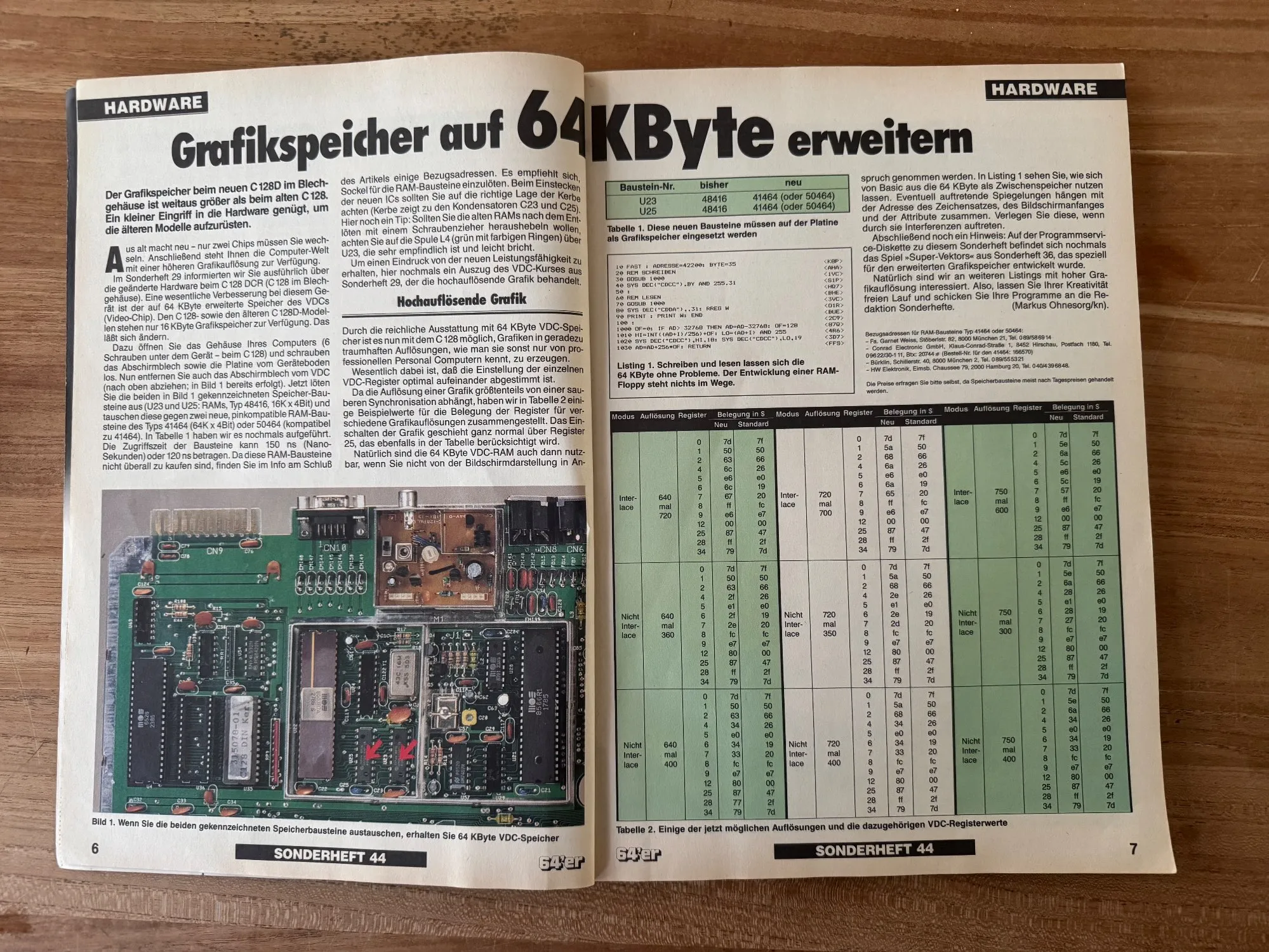 One copy extra for my recollection of the 128er Sonderhefte.

#RetroComputing #Commodore #Commodore128 #128er #64er #8bit