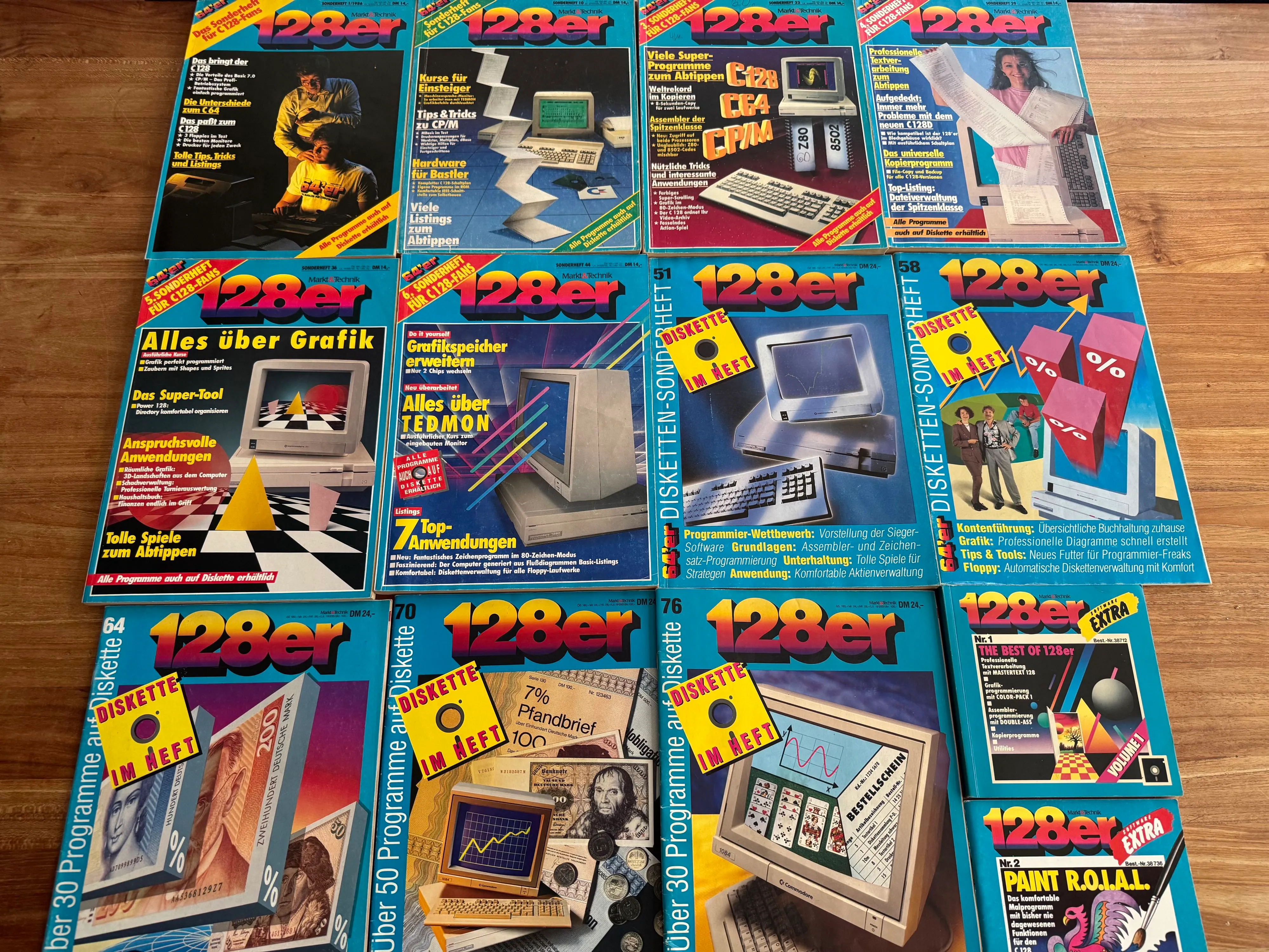 My collection of 128er Sonderhefte of 64’er magazine is getting more and more complete.

Still miss:

Sonderheft 82 (128'er 12)
Sonderheft 89 (128'er 13)
Sonderheft 95 (128'er 14)
128'er Extra Nr. 3 (Utilities / Graphic 128)

#retro #8bit #commodore #commodore128  #128er #64’er