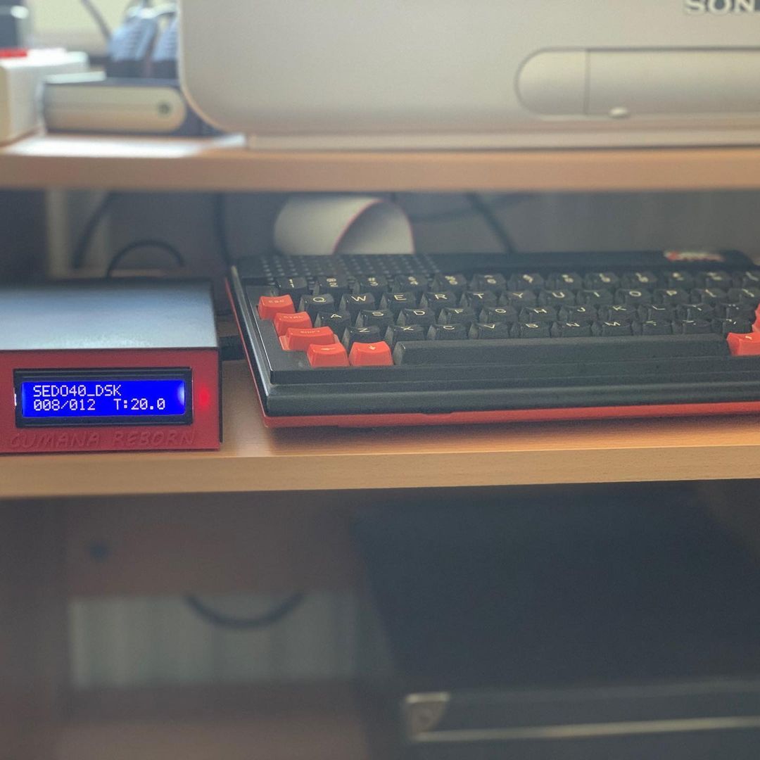 My new Cumana Reborn drive for the Oric Atmos. #retro #oric #oricatmos #cumanareborn