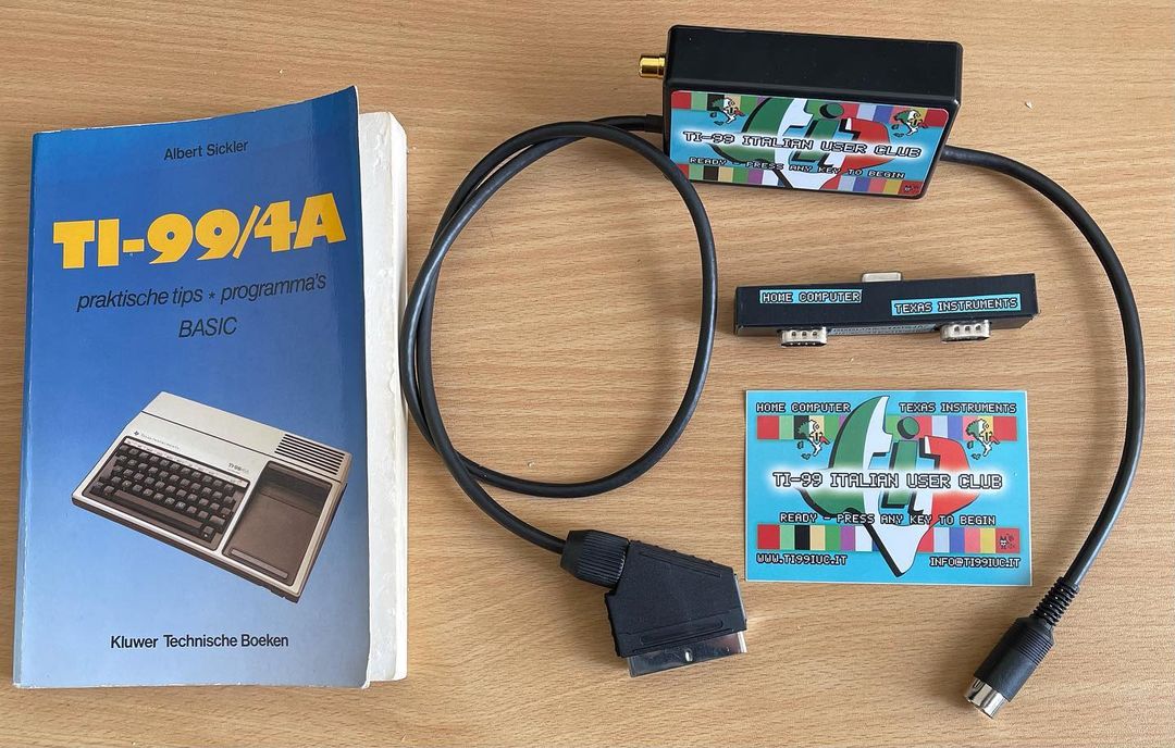 Received a SCART RGB adapter for my Ti-99/4a, giving a much better picture on my Sony CRT.
#retro #8bit #ti994a