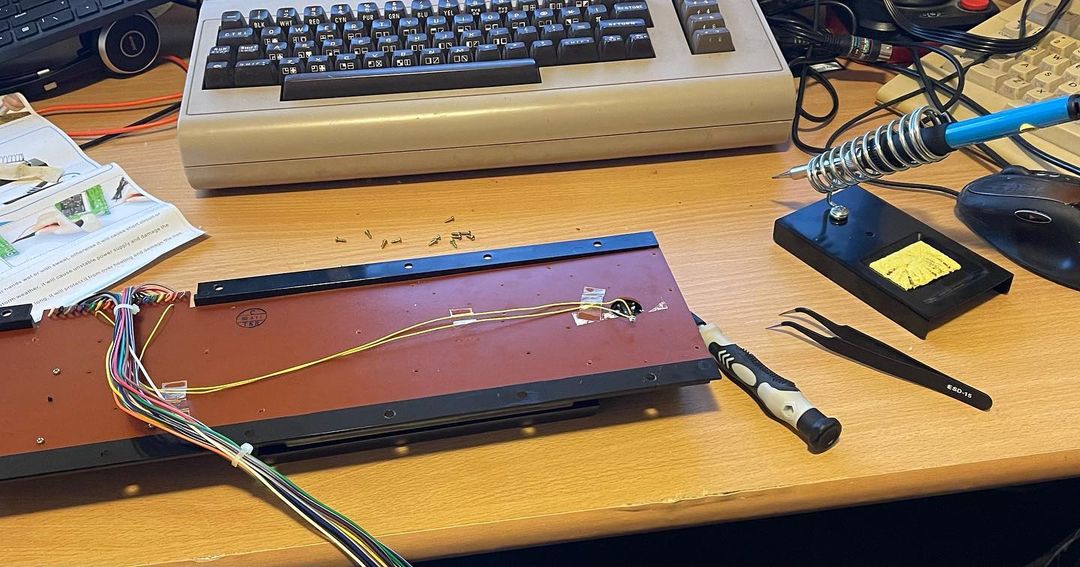 C64 keyboard clean. #retro #8bit #commodore #c64