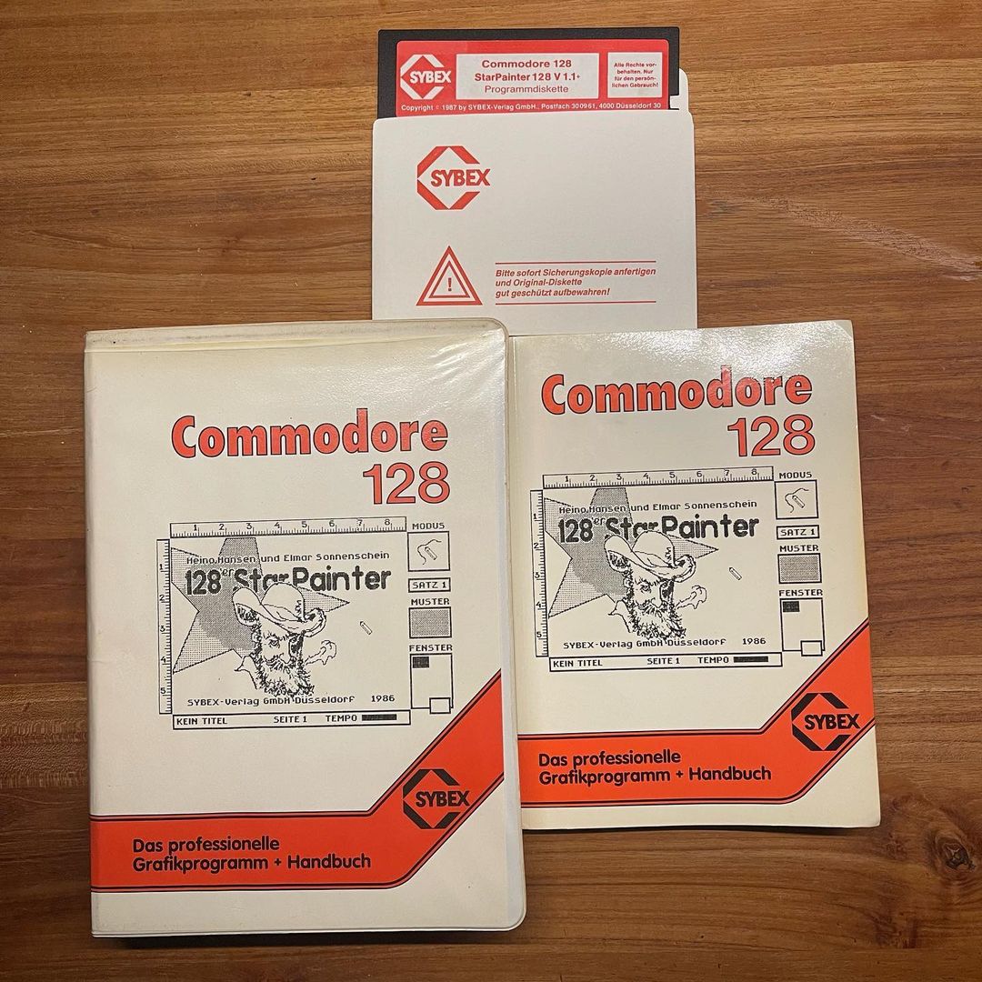 Commodore 128 StarPainter.
#retro #8bit #commodore128 #starpainter #sybex