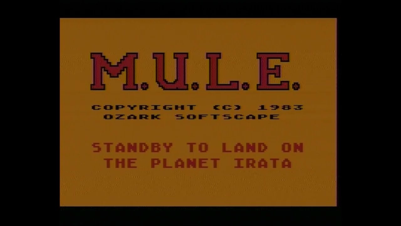 Atari 800XL: M.U.L.E. longplay